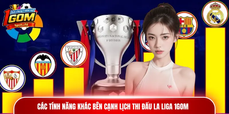 Các tính năng khác bên cạnh lịch thi đấu La Liga 1gom