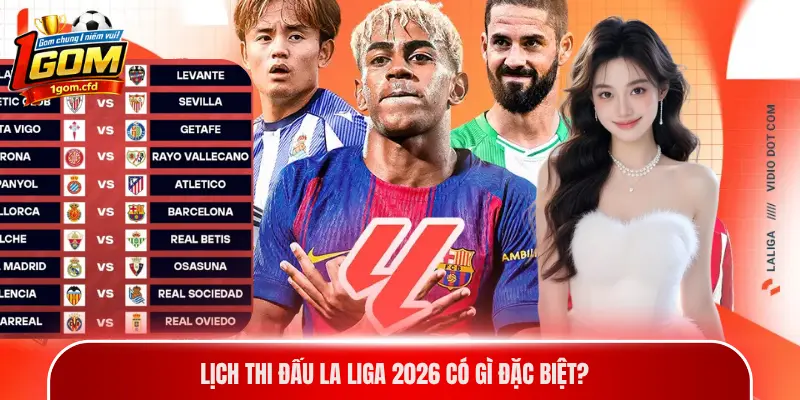 Lịch thi đấu La Liga 2026 có gì đặc biệt?